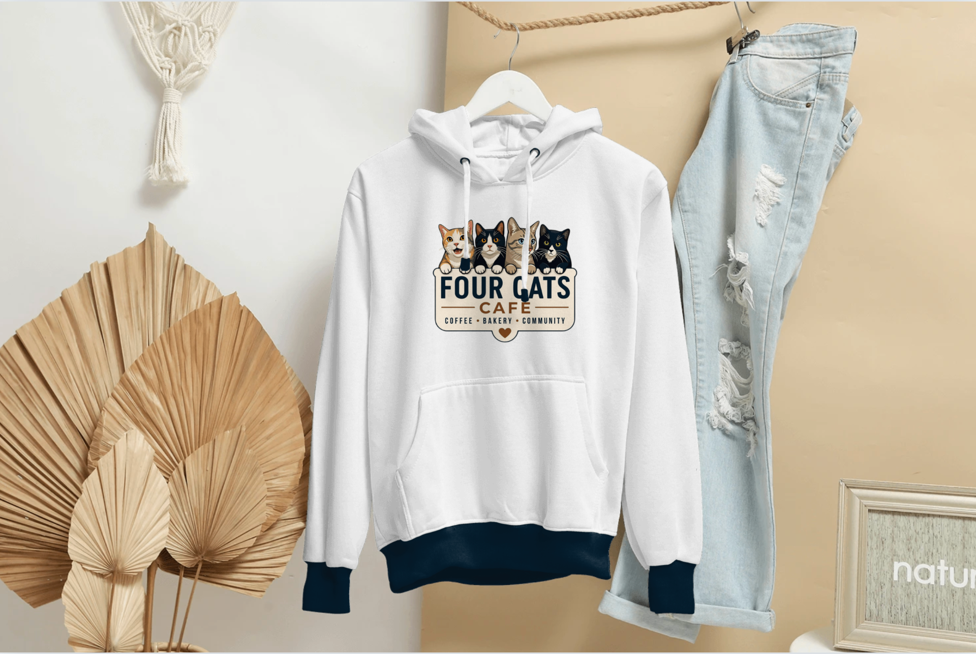 Four Cats Hoodie